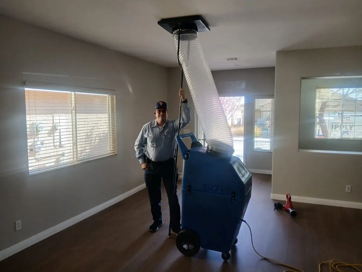 Professional Dryer Vent Cleaning work inside a St. John home